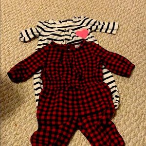 2 one piece outfits for baby girl
